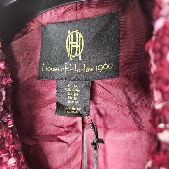 REVOLVE Red Tweed Ski Jacket - Picture 3 of 11